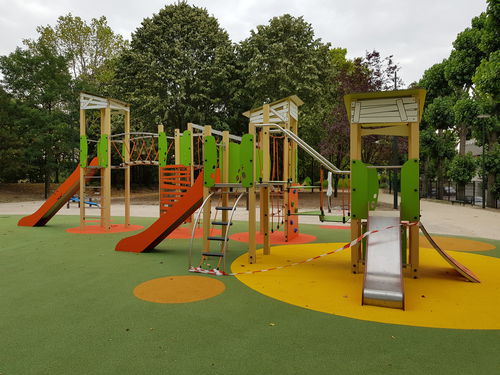 Struttura ludica per parco giochi - LE PARCOURS DANS LES ARBRES 3750 - Transalp - per enti locali / in legno / in metallo