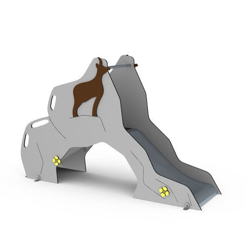 Scivolo dritto - TO-130 CHAMOIS - Transalp - per parco giochi / in acciaio inossidabile