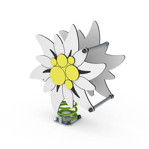 Gioco a molla in HPL - L’EDELWEISS  - Transalp - a fiori / monoposto