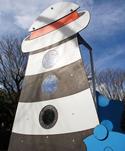 Casetta da gioco per edifici pubblici - 720 LA CABANE PHARE - Transalp - per esterni / con scivolo