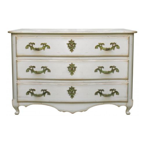 Cassettone in stile Luigi XIV - GRENOBLOISE  - MOISSONNIER - in legno laccato / in faggio / con cassetti