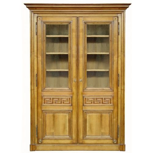 Libreria in stile - 677  - MOISSONNIER - in faggio / in ciliegio / vetrata