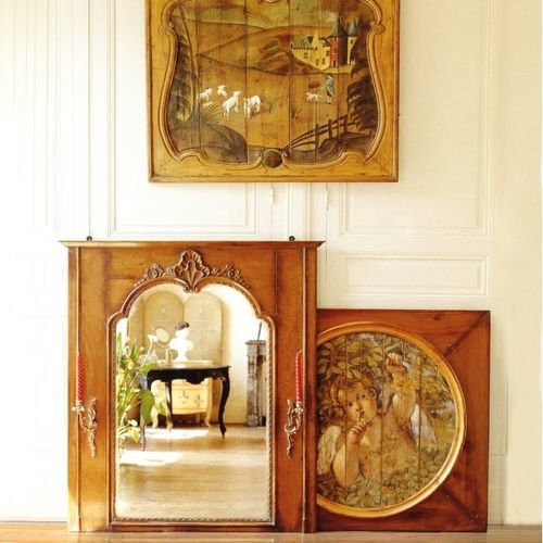 Specchio a muro - 572 series - MOISSONNIER - Reggenza / in ciliegio / marrone