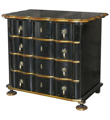 Cassettone in stile - DUTCH  - MOISSONNIER - in legno laccato / in faggio / con cassetti