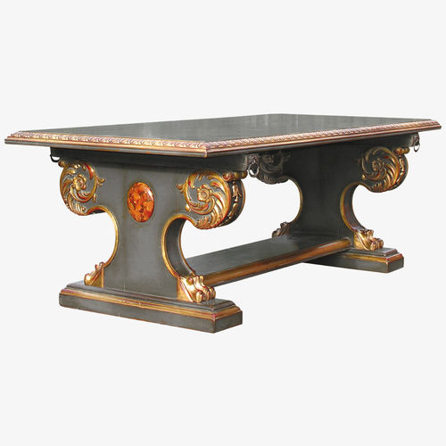 Tavolo barocco - 751 B - MOISSONNIER - in faggio / in legno laccato / con supporto in faggio
