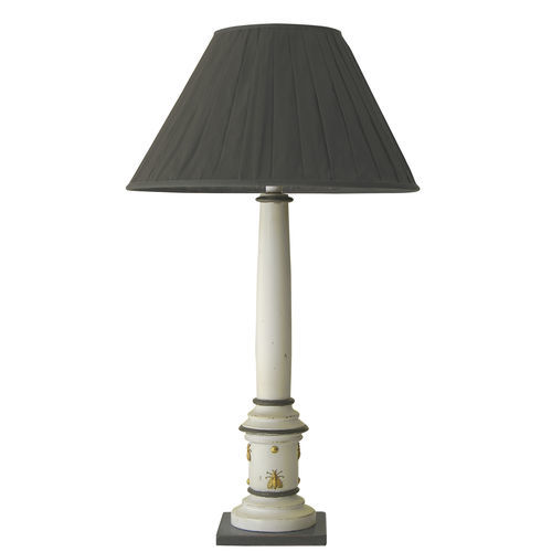 Lampada da tavolo - 767 B - MOISSONNIER - in tessuto / in faggio / in legno laccato