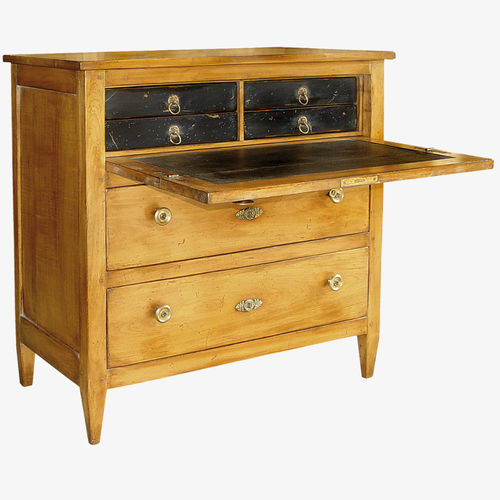 Cassettone in stile Direttorio - 540 series - MOISSONNIER - in ciliegio / in pelle / rettangolare