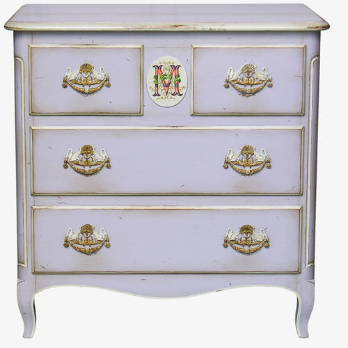 Cassettone in stile Transizione - MEDAILLION  - MOISSONNIER - in legno laccato / in rovere / con cassetti