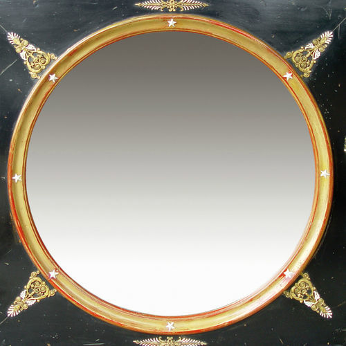 Specchio a muro - 657 series - MOISSONNIER - in stile / rotondo / in faggio