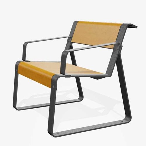 Poltrona contemporanea - LA SUPERFINE  - miramondo - in legno / in metallo / in HPL