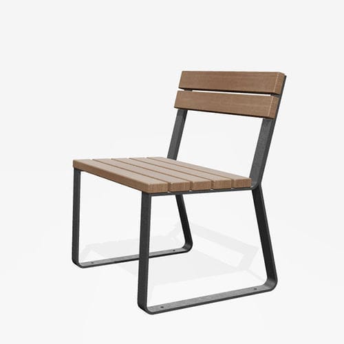 Sedia design minimalista - HENRY - miramondo - da esterno / in frassino / in larice