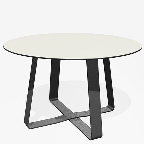 Tavolo design minimalista - HOT DOT - miramondo - in acciaio con rivestimento a polvere / in acciaio galvanizzato / in HPL