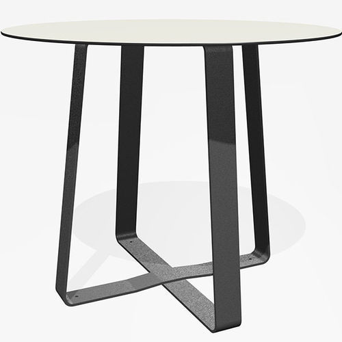 Tavolo design minimalista - HOT DOT - miramondo - in acciaio con rivestimento a polvere / in acciaio galvanizzato / in HPL