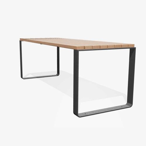 Tavolo contemporaneo - MAYFIELD  - miramondo - in legno / con supporto in metallo / rettangolare