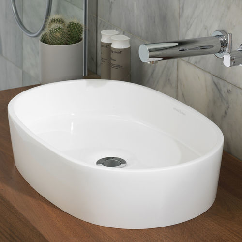 Lavabo da appoggio - IOS 54 - Victoria + Albert - in pietra calcarea / in resina / personalizzabile