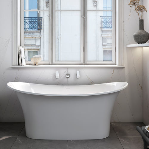Vasca da bagno ovale - TOULOUSE 1500 - Victoria + Albert - ad isola / per ambiente abitativo / in resina