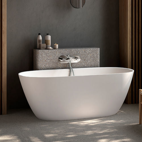 Vasca da bagno ovale - Lussari 1500 - Victoria + Albert - ad isola / per ambiente abitativo / in composito