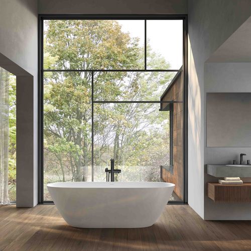 Vasca da bagno ovale - Lussari 1800 - Victoria + Albert - ad isola / per ambiente abitativo / in composito