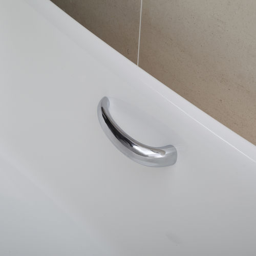 Barra di sostegno in metallo cromato - HANDLES - Victoria + Albert - curva / non incassata / contract