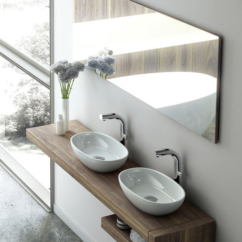 Lavabo da appoggio - BARCELONA 48 - Victoria + Albert - in pietra calcarea / in resina / personalizzabile