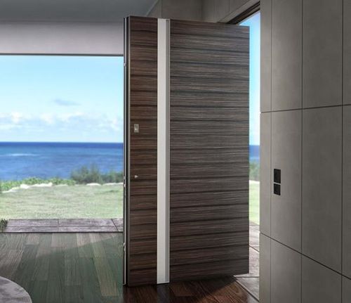 Porta d'ingresso - SUPREME SD115 - ALUMIL - in alluminio / a bilico / contemporanea