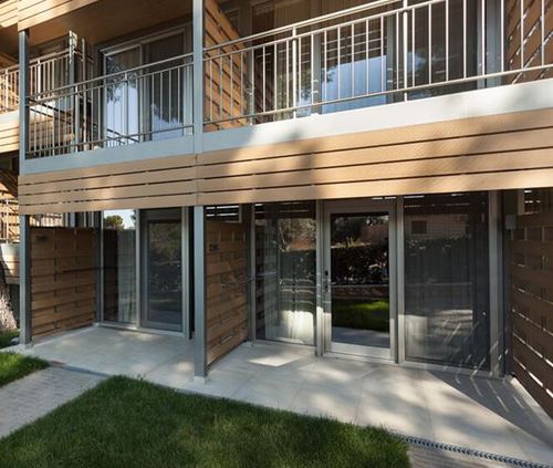 Porta d'ingresso - SMARTIA MD9660 - ALUMIL - in alluminio / battente / contemporanea