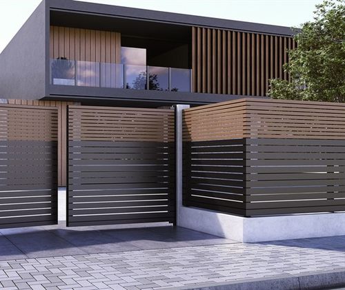 Recinzione a lamelle - SMARTIA FC60 - ALUMIL - residenziale / in alluminio / dritta