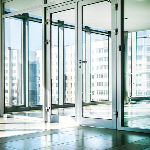 Porta d'ingresso - COMFORT M9400 - ALUMIL - in alluminio / battente / contemporanea