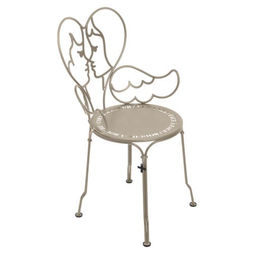 Sedia da giardino contemporanea - ANGE - FERMOB - da esterno / in filo metallico / in lamiera d'acciaio