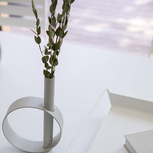 Vaso contemporaneo - IOS - FERMOB - in alluminio / in acciaio / da tavolo