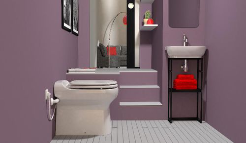 WC da appoggio - SANICOMPACT ELITE ECO+ - SFA Sanitrit España - in ceramica / con frantumatore