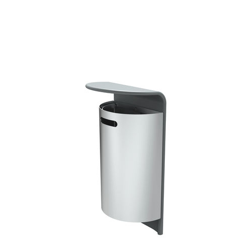 Portarifiuti pubblico - CAIS - LARUS DESIGN - da parete / sospeso / in acciaio inossidabile