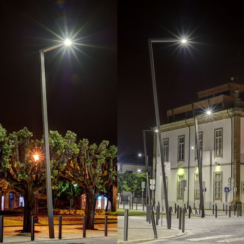 Lampione urbano - GEMINI - LARUS DESIGN - contemporaneo / in acciaio / LED
