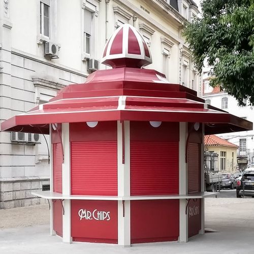 Chiosco commerciale - ALFACINHA - LARUS DESIGN - per informazioni / per giornali / da esterno