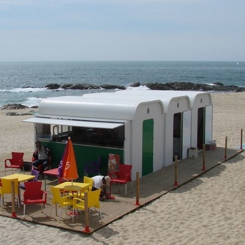 Modulo prefabbricato uso spogliatoio - Apoios de Praia - LARUS DESIGN - da cucina