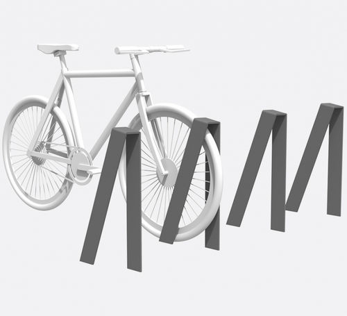 Rastrelliera per biciclette a pavimento - Ufo  - LARUS DESIGN - per spazi pubblici / in acciaio / professionale