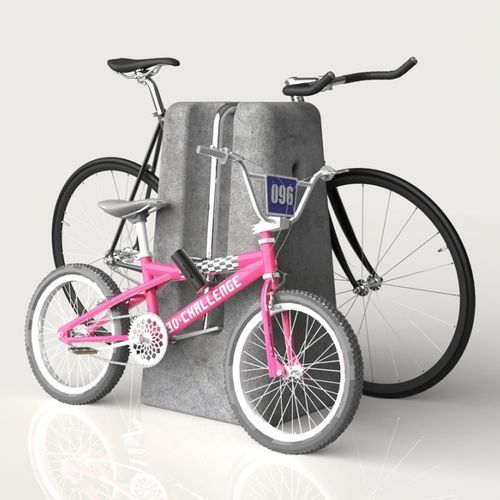 Rastrelliera per biciclette a pavimento - Lock  - LARUS DESIGN - con sistema di sicurezza / per spazi pubblici / in acciaio inossidabile