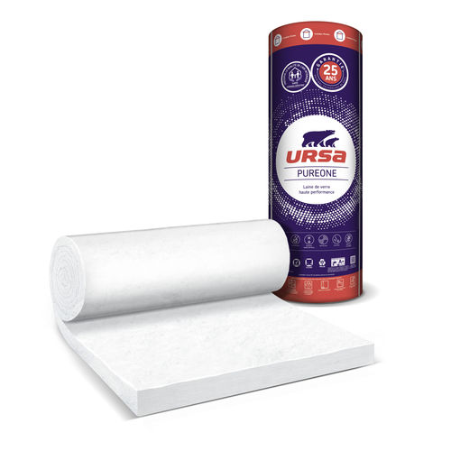 Isolante termo-acustico - PUREONE : PURE 40 RN - URSA France - in lana di vetro / in rotoli / per soffitto