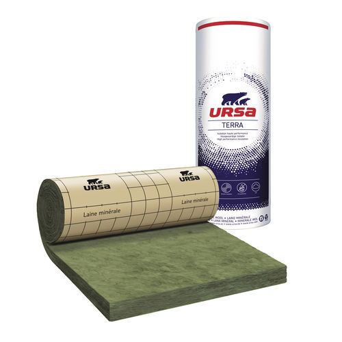 Isolante termo-acustico - TERRA : PRK 35 - URSA France - in lana di vetro / in rotoli / per muro