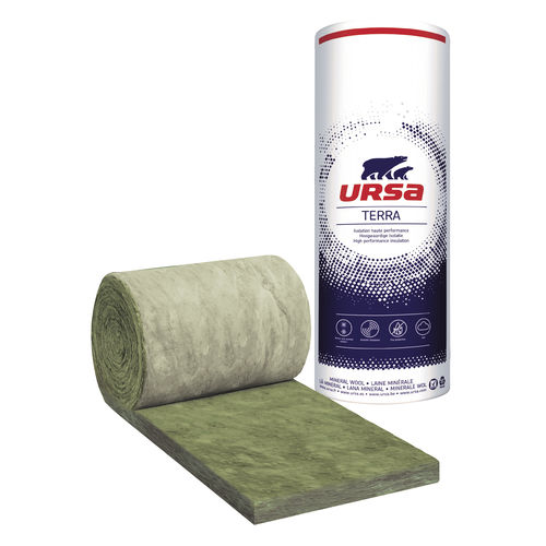 Isolante termo-acustico - TERRA : PLATEAU 40 R - URSA France - in lana di vetro / in rotoli / per facciate