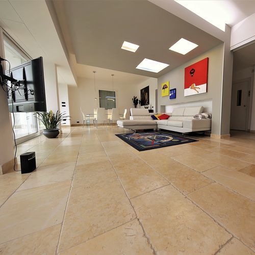 Pavimento pietra di Gerusalemme - GOLD - Pietra di gerusalemme - in pietra naturale / da interno / per soggiorno