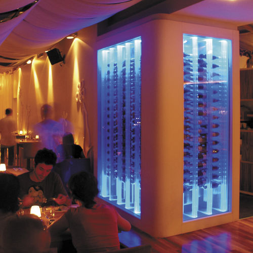 Cantinetta professionale - LEBIDERYA RESTAURANT - Focus Wine Cellars - da incasso / in metallo / vetrata