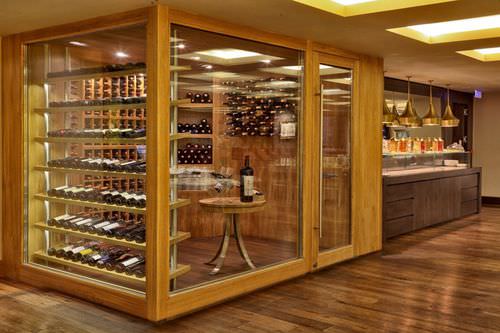 Cantinetta professionale - ARMAGGAN HOTEL - Focus Wine Cellars - da incasso / in vetro / in legno