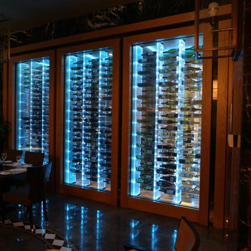 Cantinetta professionale - RADISSON BLU PERA HOTEL - Focus Wine Cellars - da incasso / in vetro / in legno