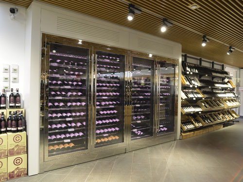 Cantinetta su misura - EATALY ZORLU CENTER - Focus Wine Cellars - professionale / da incasso / in acciaio inossidabile