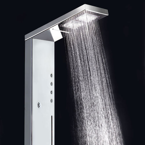 Colonna doccia in acciaio inossidabile - CU6000L - Ama Luxury Shower - lucida / da parete / contemporanea