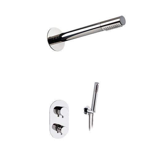 Set doccia da parete - AUBR01TI - Ama Luxury Shower - contemporaneo / con doccia a mano