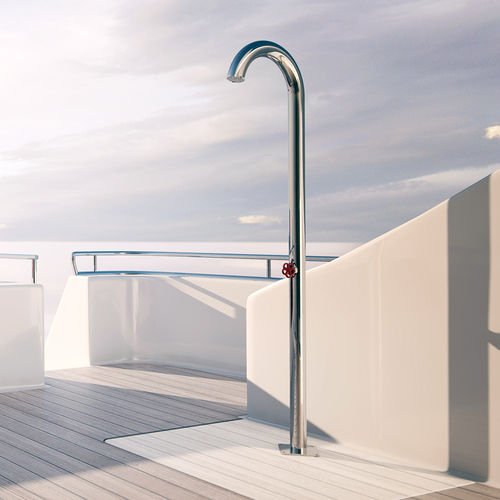 Doccia da giardino per piscina - TI4800L - Ama Luxury Shower - in acciaio inossidabile spazzolato / per uso residenziale