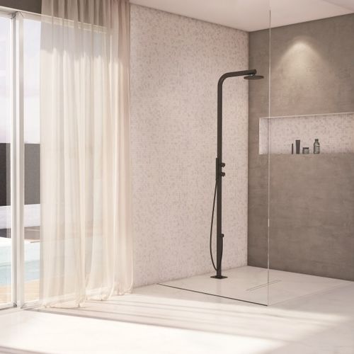 Doccia da giardino per piscina - MR 3650L - Ama Luxury Shower - in acciaio inossidabile / per uso residenziale