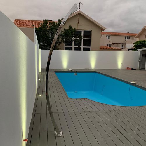 Doccia da esterno per piscina - LU 5900  - Ama Luxury Shower - in acciaio inossidabile / per uso residenziale
